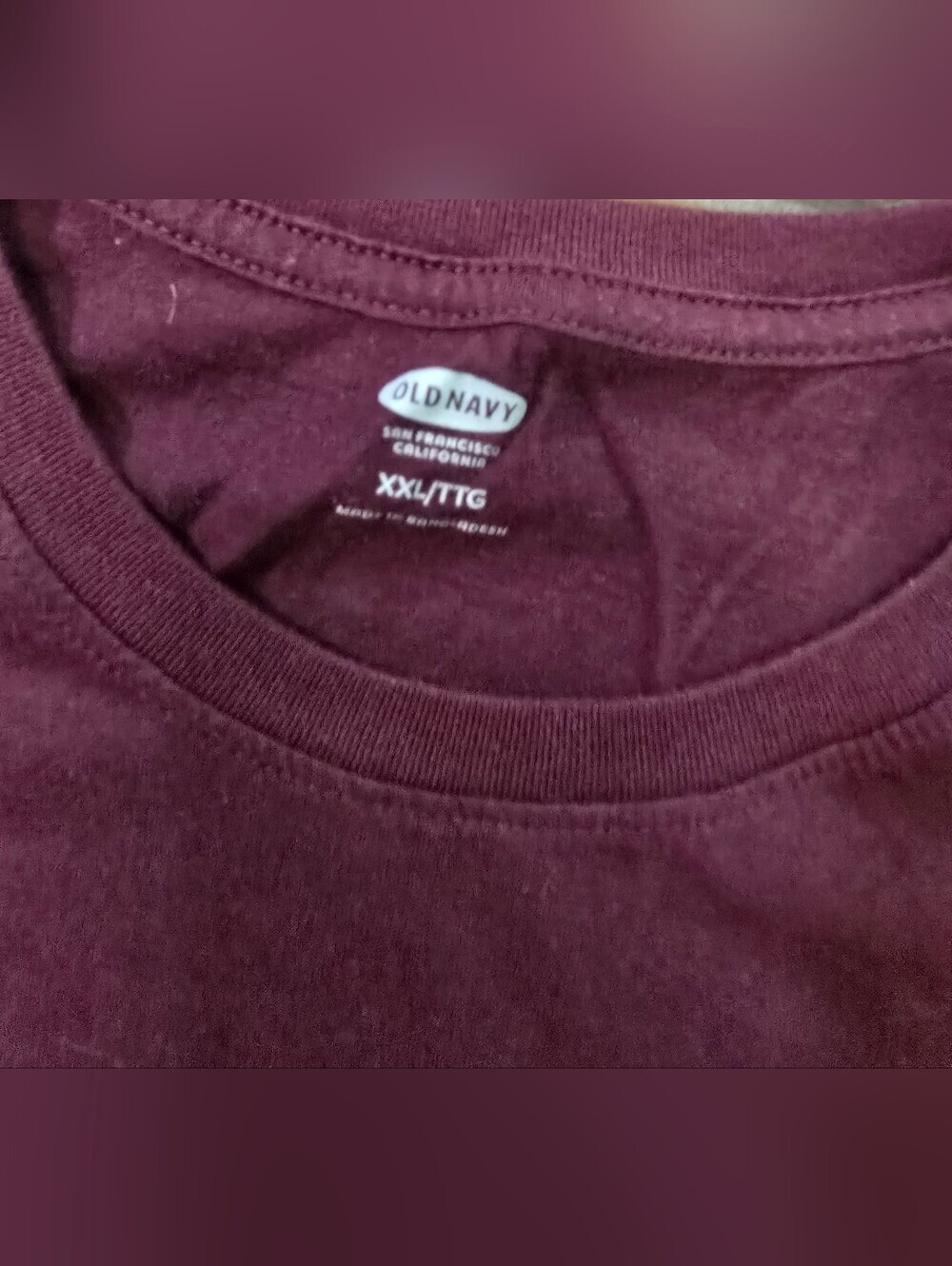 Chi Omega Embroidered Old Navy Maroon Long Sleeved Casual Top XXL - Picture 4 of 9